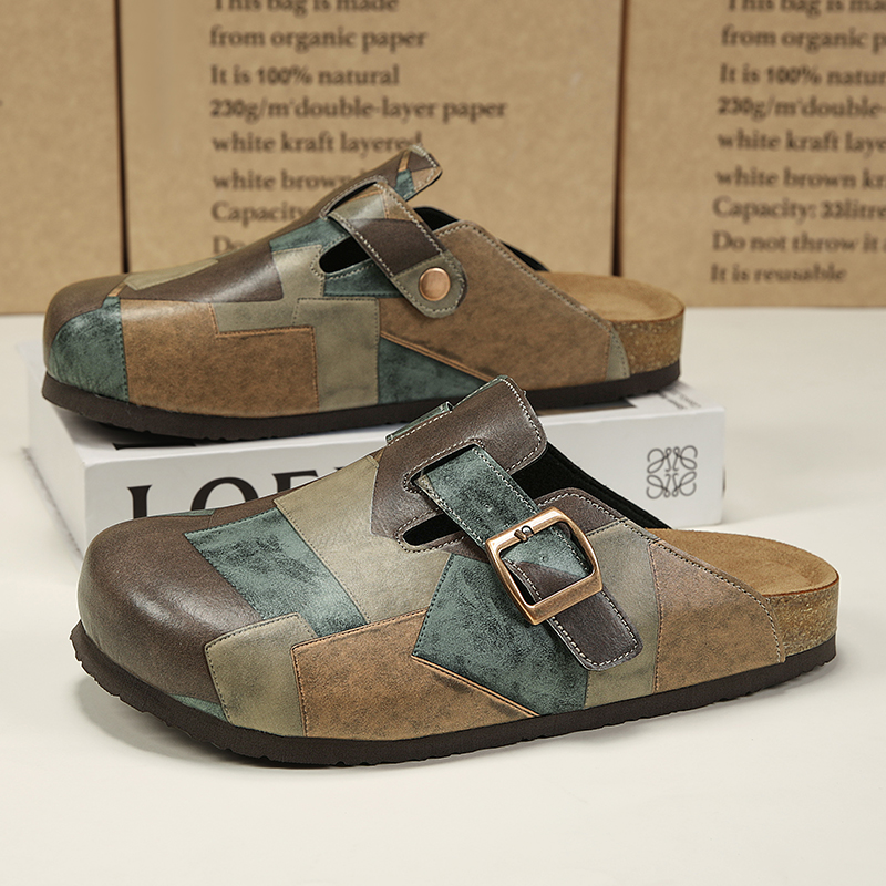 Zapatillas de corcho unisex co - Flip Flop Leather Men reseña y precio