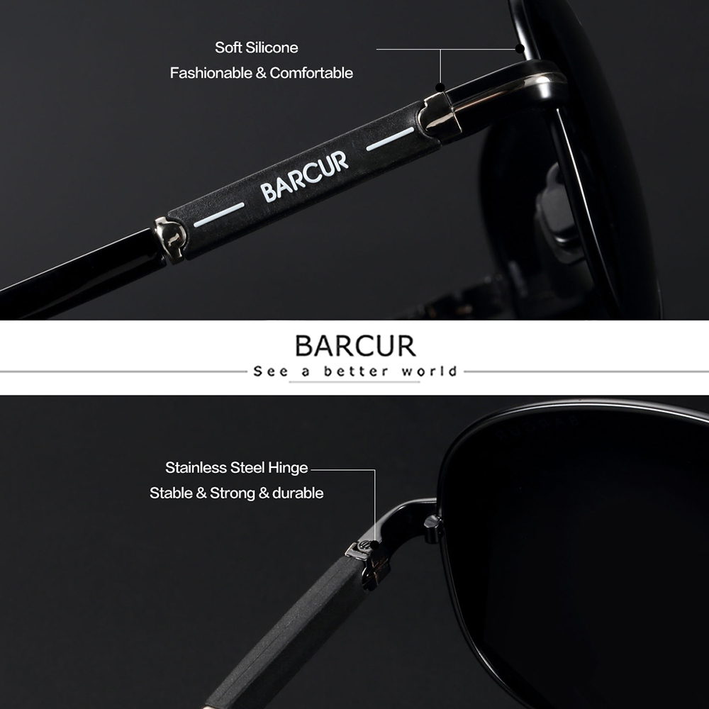 BARCUR-Gafas De Sol polarizada - Sunglasses Aviator Polarized reseña y precio