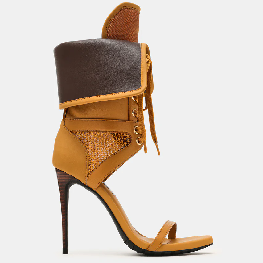 Sandalias de tacón de aguja co - Casual Sandal Leather reseña y precio