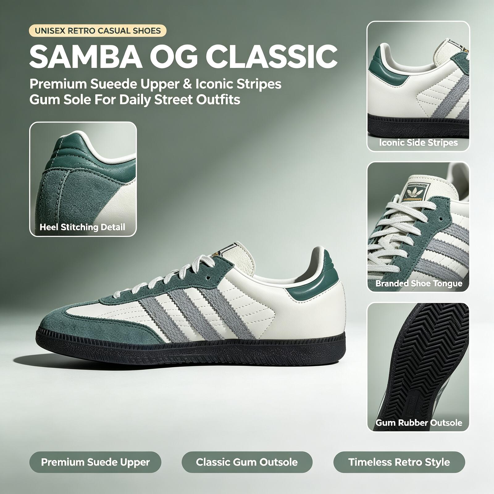 Zapatillas Oficiales Adidas Sa - Adidas Shoes Samba reseña y precio