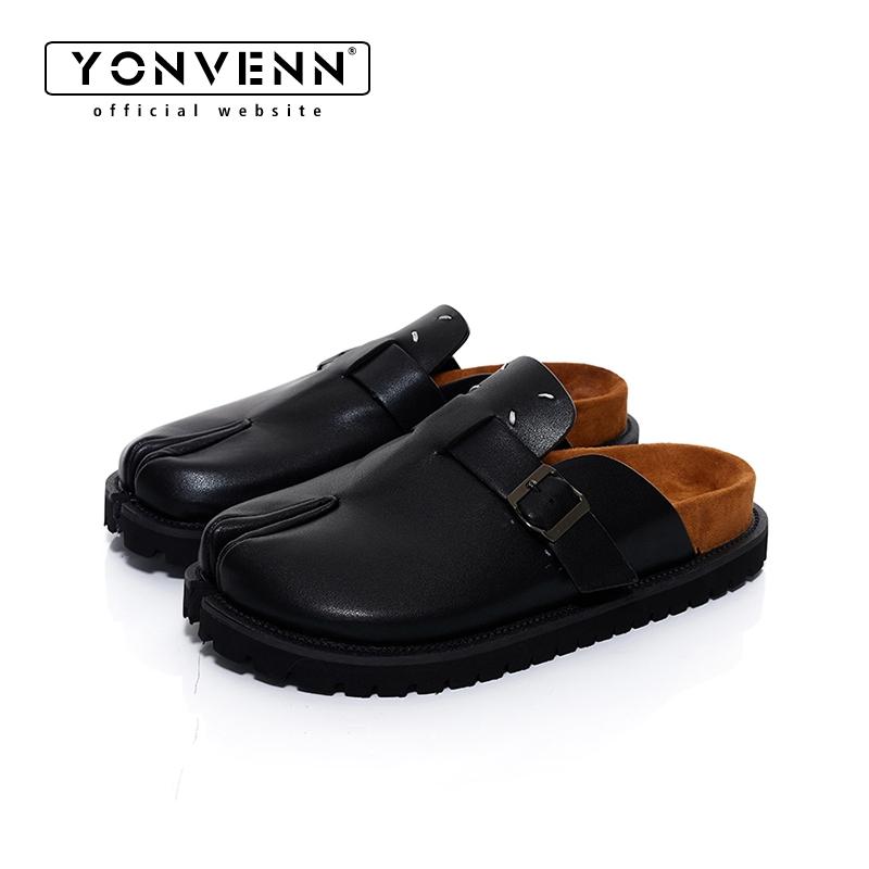 Nuevos zapatos Tabi, zapatilla - Flip Flop Leather Men reseña y precio